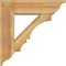 Ekena Millwork Balboa Traditional Rough Sawn Bracket w/ Offset Brace, Western Red Cedar, 8"W x 28"D x 28"H BKT0806X28X28BOA01RWR - alternate 3